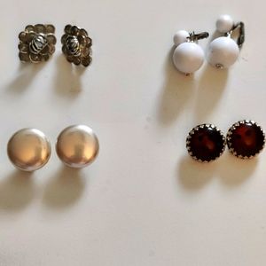 Vintage clip earrings lot